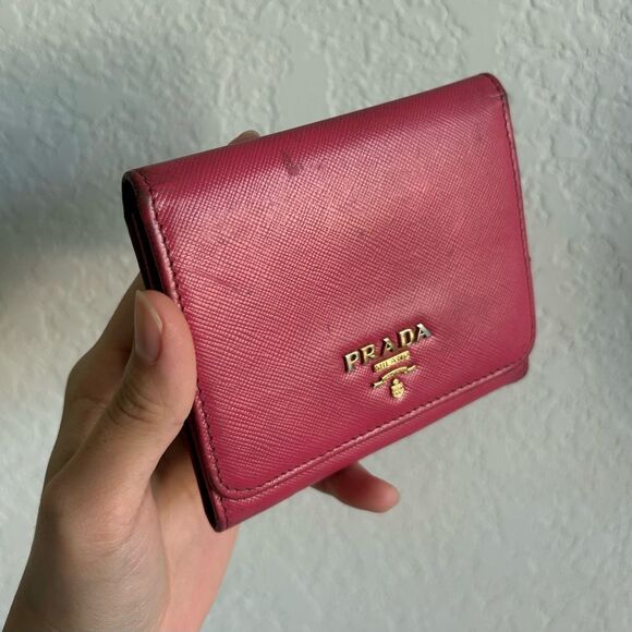 Prada Milano Made in Italy Pink Snap Wallet - Picture 13 of 13